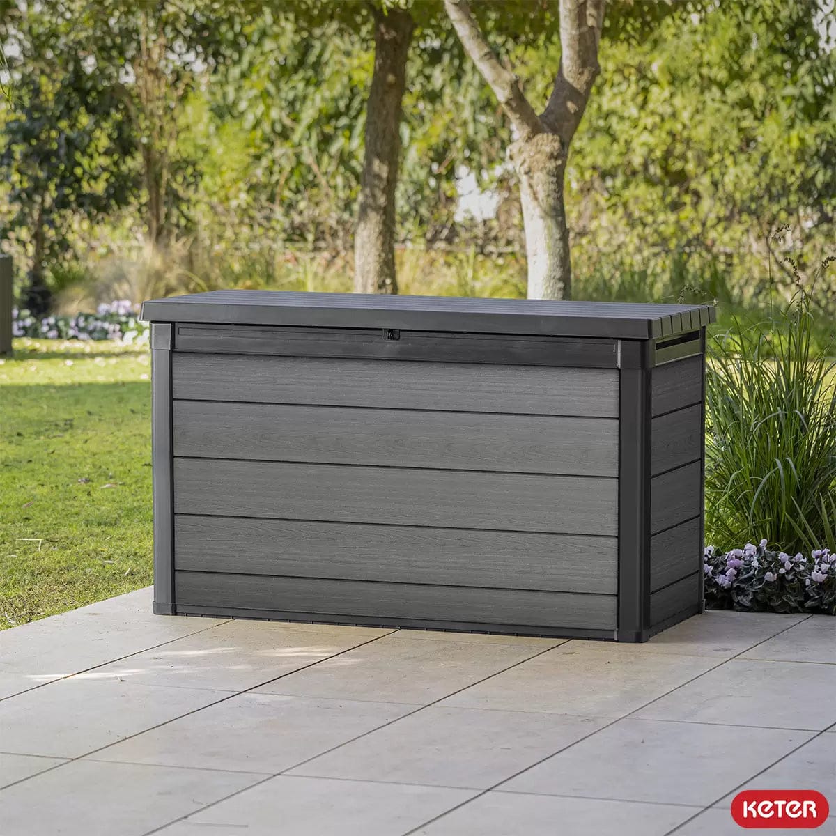 Keter Cortina 757L Plastic Storage Box – Grey - Image 2