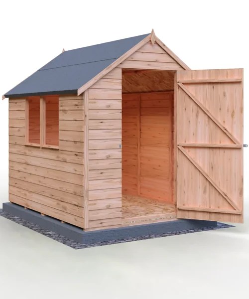 Shire Value Shed, Overlap 7×5 Single Door, Garden Wood Shed with Window