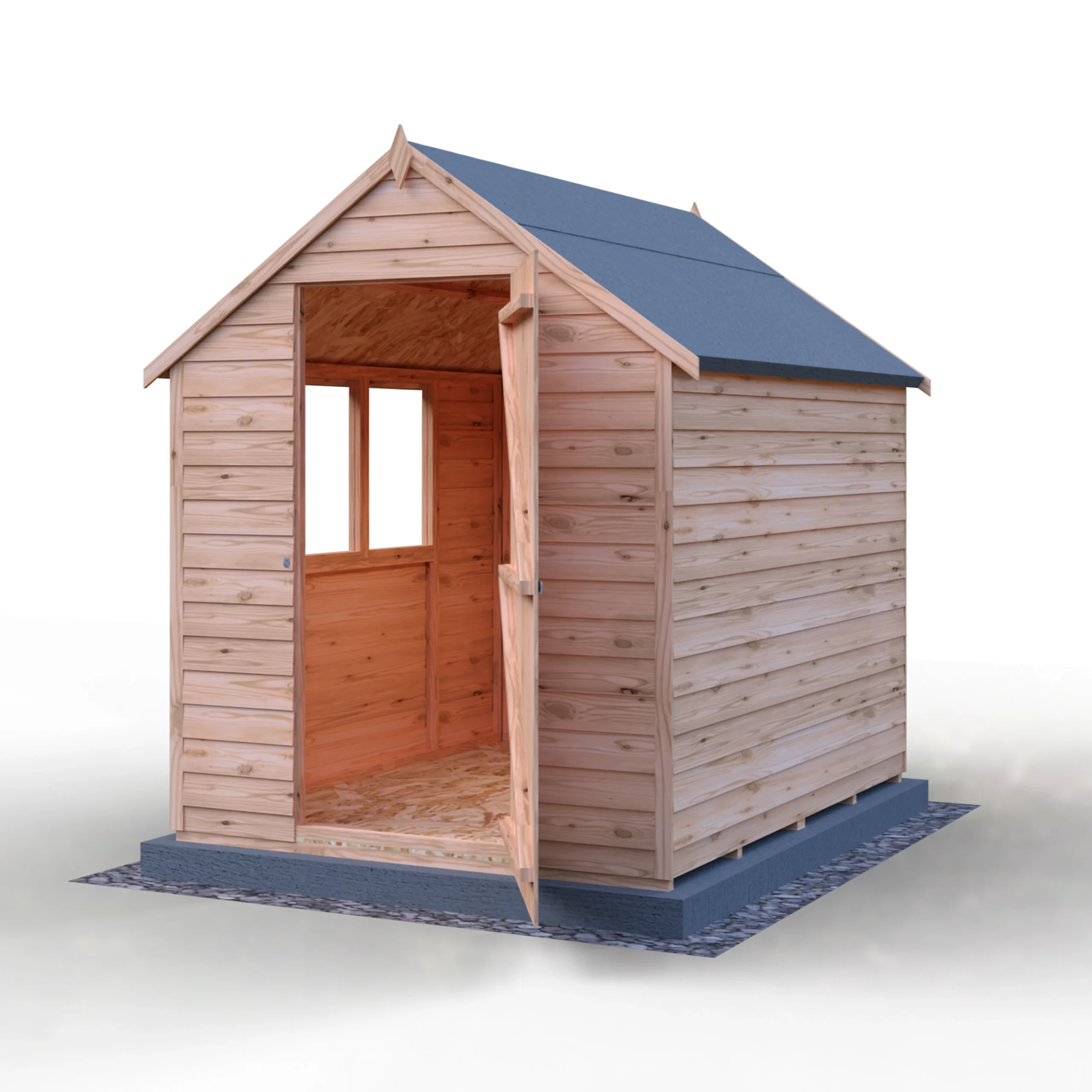 Shire Value Shed, Overlap 7×5 Single Door, Garden Wood Shed with Window - Image 3