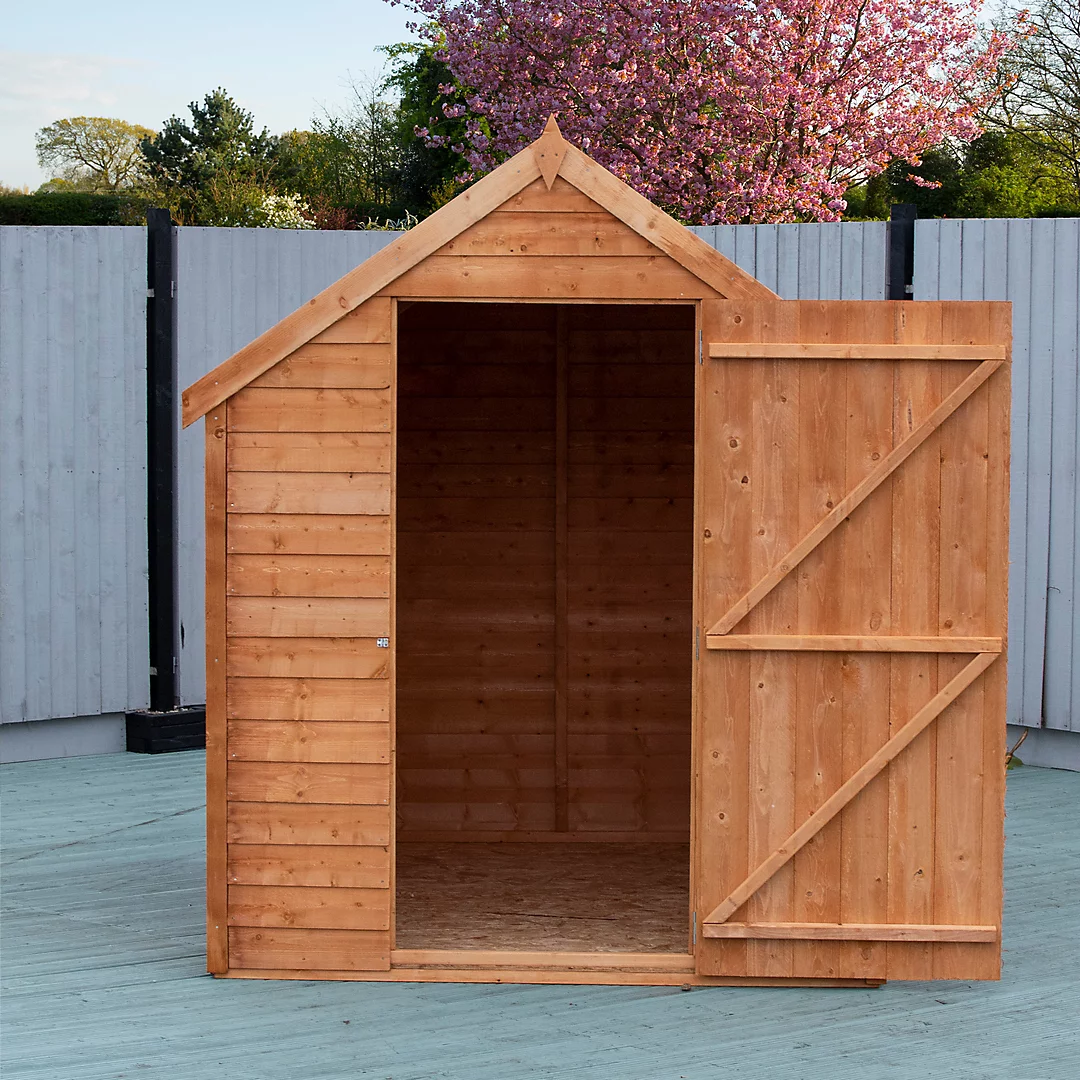 Shire Value Shed, Overlap 7×5 Single Door, Garden Wood Shed with Window - Image 4
