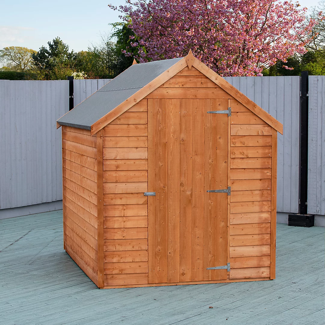 Shire Value Shed, Overlap 7×5 Single Door, Garden Wood Shed with Window - Image 6